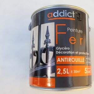 Peinture antirouille pour le fer à base de résine glycérophtalique pour travaux extérieur / intérieur.