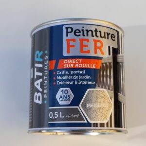 Peinture laque antirouille pour le fer