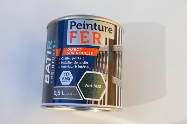 Peinture laque antirouille pour le fer