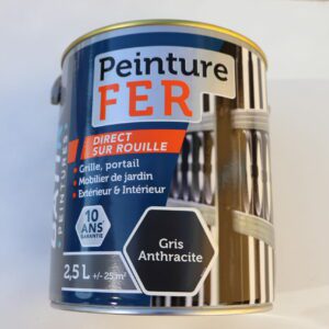 Peinture laque antirouille pour le fer