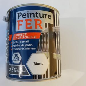 Peinture laque antirouille pour le fer