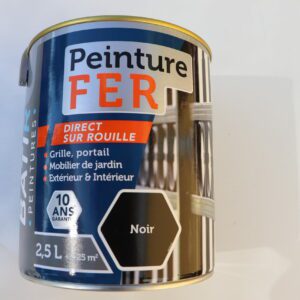 Peinture laque antirouille pour le fer