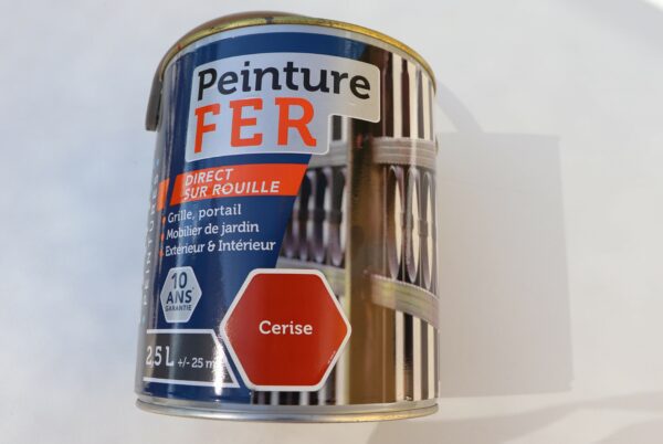 Peinture laque antirouille pour le fer